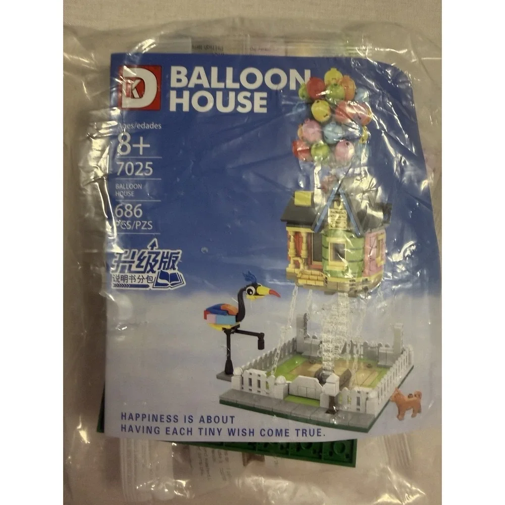 Up Balloon House Building Blocks Set 7025 686PCS Pixar Style Micro‎ Bricks NWOB